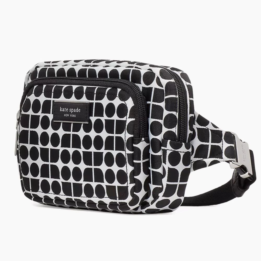 Kate Spade Noel Jacquard Fabric Belt Bag Plus Dust Bag Nwt
